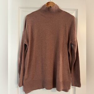 LOFT Warm Brown Turtleneck Sweater